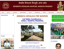 Tablet Screenshot of kvshivpuri.org.in